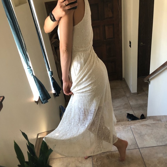 Small Remain Cream Floral Print Long Dress 👗 - Picture 4 of 7